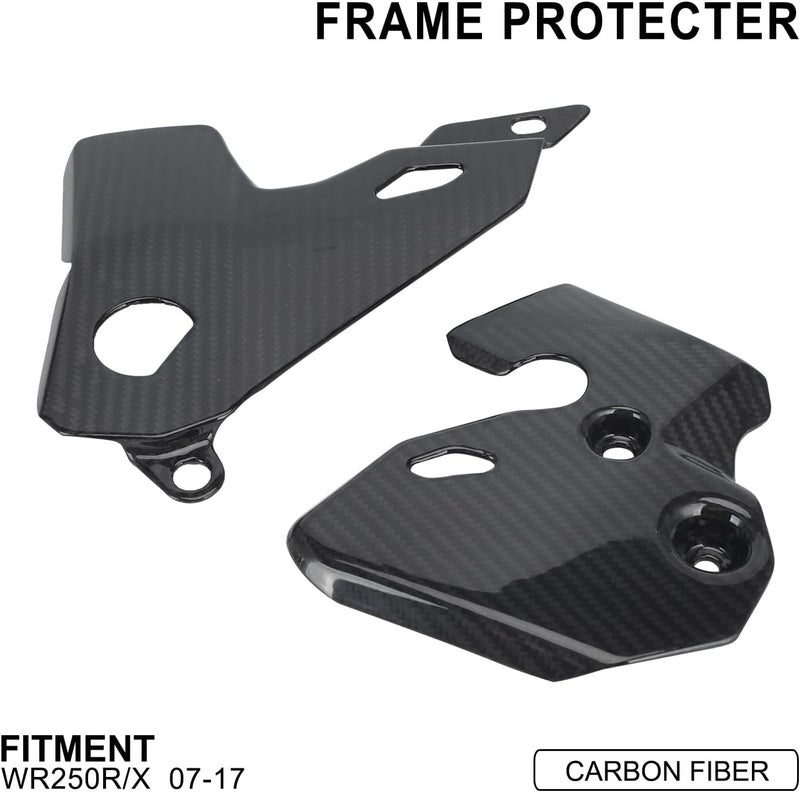 NACORE Motorcycle Real Carbon Fiber Frame Guards Protection For WR250R/X 2007-2017 Dirt Bike, BLACK - Image 2